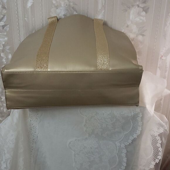 Jimmy Choo Parfums Large Gold Gliders Tote Bag New - Picture 5 of 7